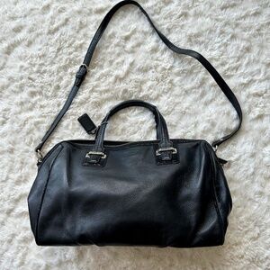 Coach Taylor Leather Satchel - Black